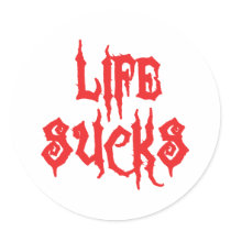 Life Sucks stickers