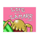 'Life with Lamarr' postcard