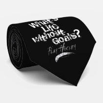 Life Without Goals (Hockey) tie (dark)