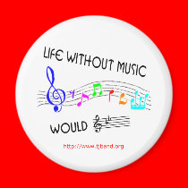 Life without music would B Flat 2 magnets by tjband Life without music would B Flat 2 magnets