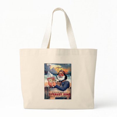 Lifebouy Soap Tote Bag by vintagegiftmall