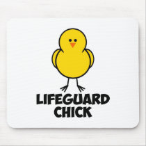 Lifeguard Chick mousepads