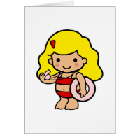 Lifeguard girl card