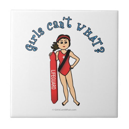 Lifeguard Girl - Light Tiles