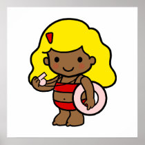 Lifeguard girl poster