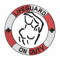 Lifeguard On Duty (m) embroidered shirts by ZazzleEmbroidery Lifeguard On Duty (m) embroidered shirts