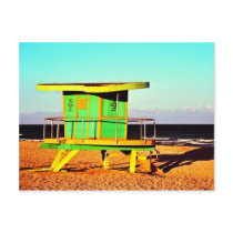 Lifeguard Tower at 14th Street Postcard