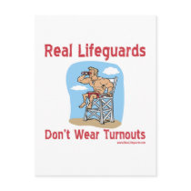 lifeguards dont wear turnouts card postcards by RealSlogans lifeguards dont wear turnouts card postcards