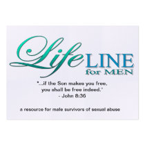 LifeLine4Men Outreach Cards Business Cards