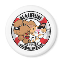 Lifeline : Support Amimal Rescue Fridge Magnet