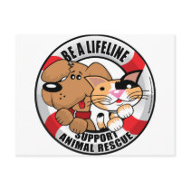 Lifeline : Support Amimal Rescue Post Cards