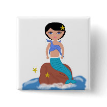 Lifen the Mermaid Button