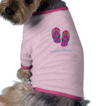 Life's A Beach Flip Flops pet clothing by LWPetClothes Life's A Beach Flip Flops pet clothing