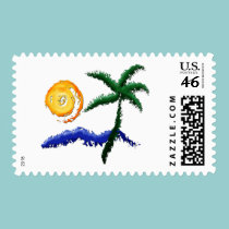 Life's a Beach postage