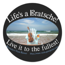 Life's a Bratsche stickers
