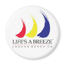 Life's a Breeze™_Laguna Beach magnet by FUNauticals Life's a Breeze™_Laguna Beach magnet