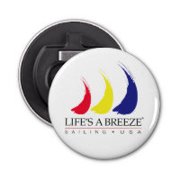 Life's a Breeze®_Paint-The-Wind_Sailing USA Button Bottle Opener