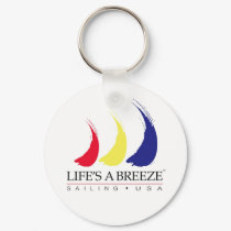Life's a Breeze_Sailing USA keychain by FUNauticals Life's a Breeze_Sailing USA keychain