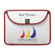 Life's a Breeze®_Sailing USA personalized Sleeves For Macbooks