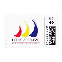 Life's a Breeze™_Santa Monica postage postage by FUNauticals Life's a Breeze™_Santa Monica postage postage