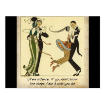 Life's a Dance:  Postcard