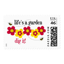 Life's A Garden Postage Stamp