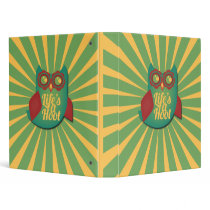 Life's a Hoot owl Vinyl Binder