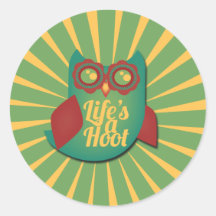Life's a Hoot owl Stickers