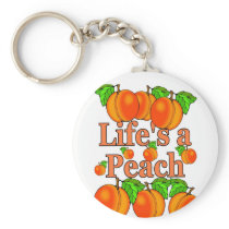Life's a Peach Keychain