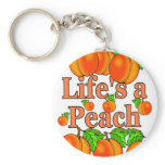 Life's a Peach Keychain