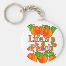 Life's a Peach Keychain