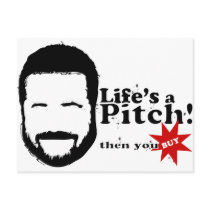 Lifes a Pitch! postcards