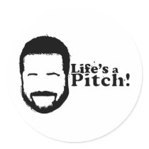 Lifes a Pitch! stickers