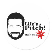 Lifes a Pitch! stickers