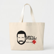 Lifes a Pitch! Tote Bag