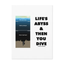 Life's Abyss And Then You Dive (Pelagic Zone) Post Cards