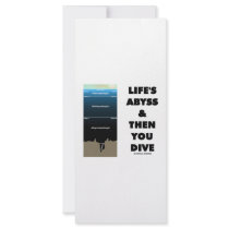 Life's Abyss And Then You Dive (Pelagic Zone) Personalized Rack Card