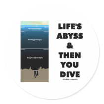 Life's Abyss And Then You Dive (Pelagic Zone) Stickers