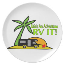 Life's An Adventure So RV It Dinner Plates