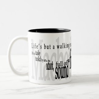&#39;Life&#39;s but a Walking Shadow&#39; Shakespeare Mug