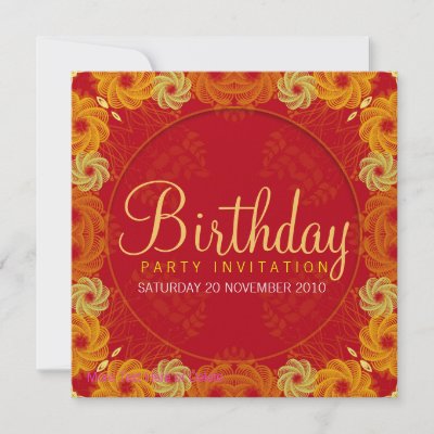 Life's Full Circle Party Birthday Invitation invitation