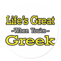 Life's Great...Greek stickers by Greek_Pride Life's Great...Greek stickers