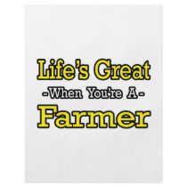 Life's Great When You're a Farmer flyers by Farmer_Shirts Life's Great When You're a Farmer flyers