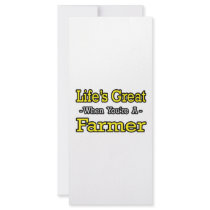 Life's Great When You're a Farmer rack cards by Farmer_Shirts Life's Great When You're a Farmer rack cards