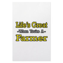 Life's Great When You're a Farmer stationery by Farmer_Shirts Life's Great When You're a Farmer stationery