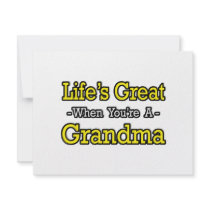 Life's Great When You're a Grandma invitations