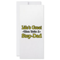 Life's Great When You're a Step-Dad rack cards