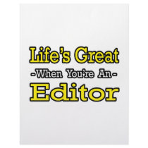 Life's Great When You're an Editor letterhead