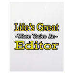 Life's Great When You're an Editor Letterhead Design