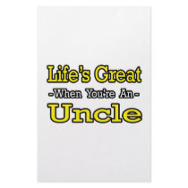 Life's Great When You're an Uncle stationery